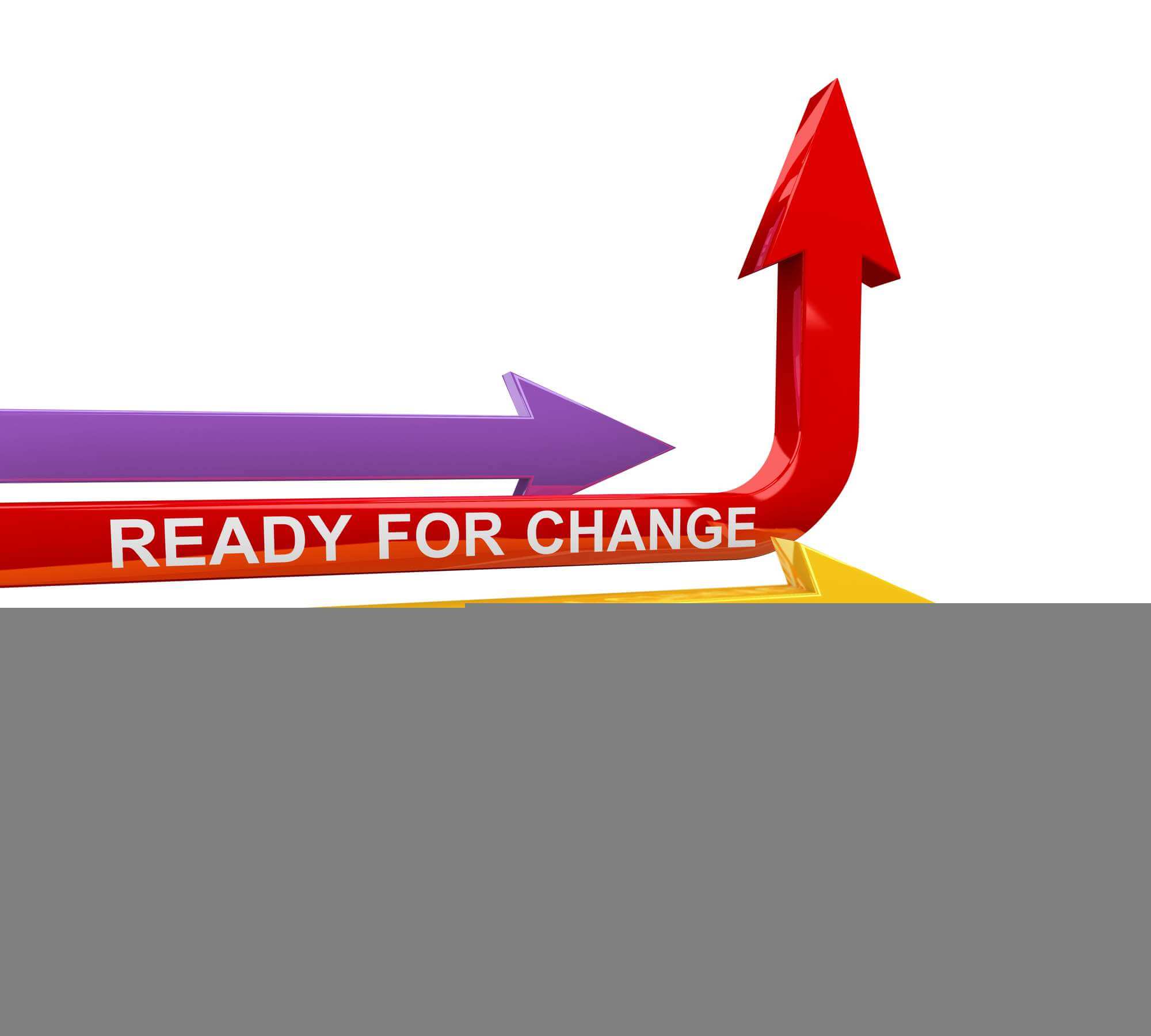 3d ready for change arrow